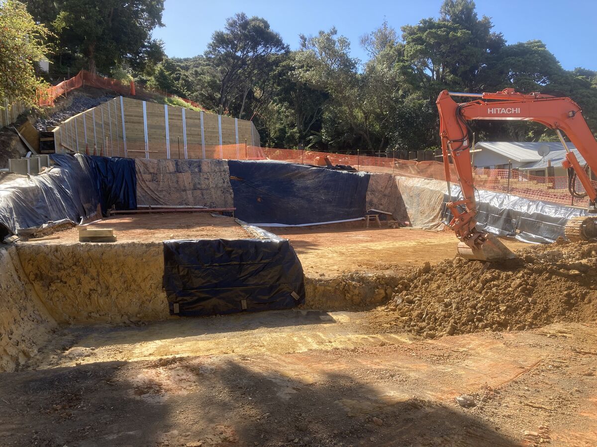 Site excavation and earthworks ahead of a new build